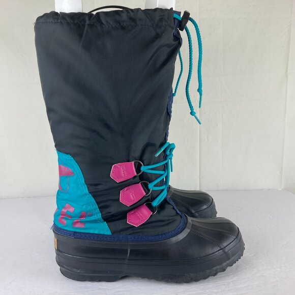 Sorel Snowlion Womens sz 8 Tall Insulated Waterproof Winter Snow Boots - Picture 4 of 9
